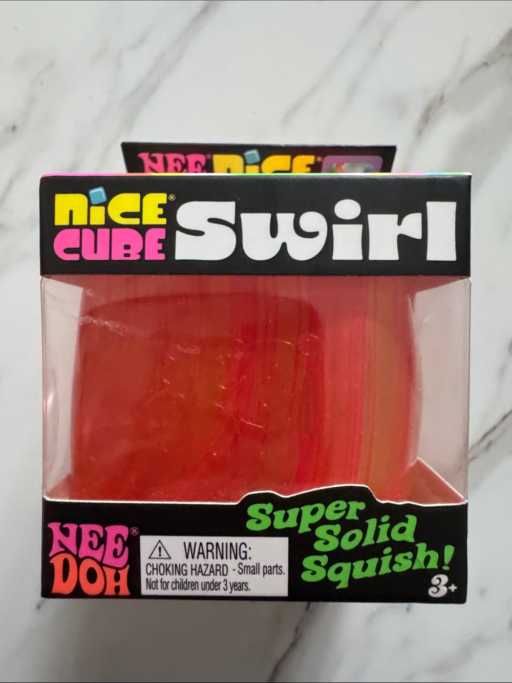 Authentic NeeDoh Nice Cube Swirl Super Solid Squish